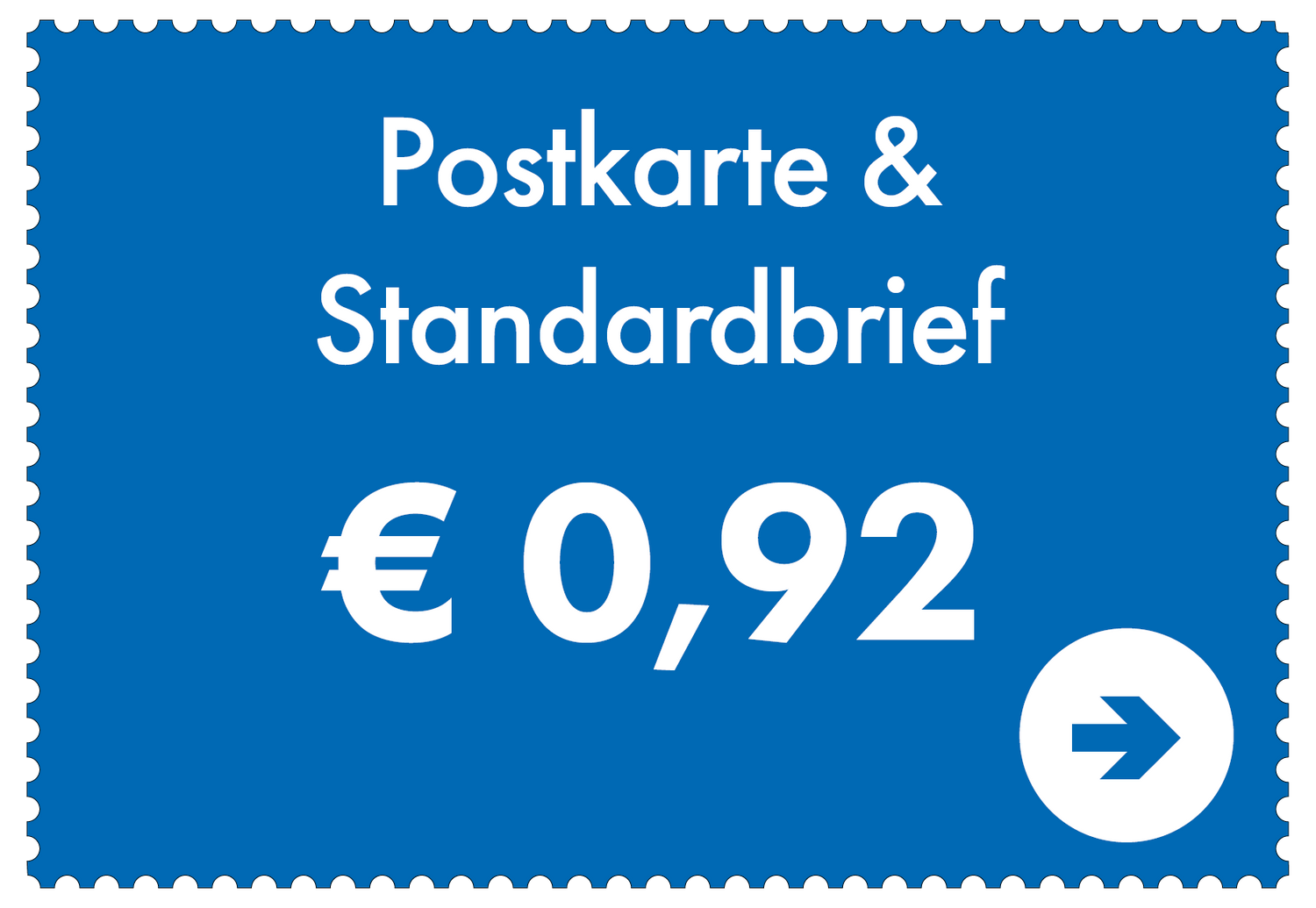 Postkarte & Standardbrief (0,92 €)