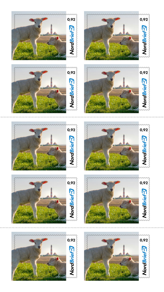 10er-Markenheft Postkarte & Standardbrief "Tierisch Nordisch"