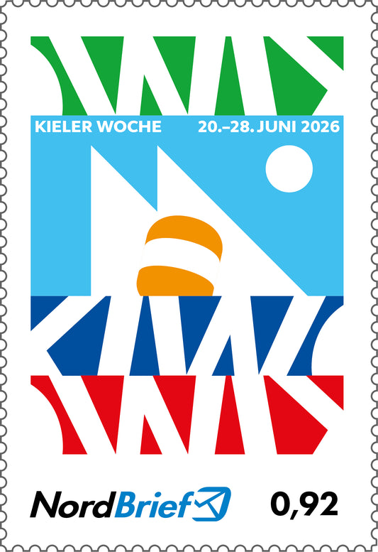 10er-Markenheft Postkarte & Standardbrief "Kieler Woche 2026"