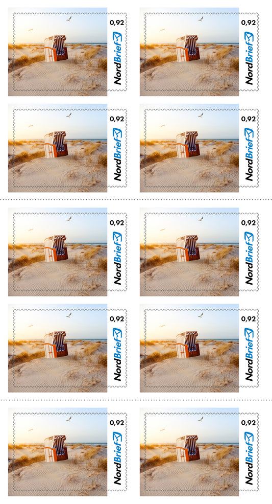 10er-Markenheft Postkarte & Standardbrief "Ostsee"