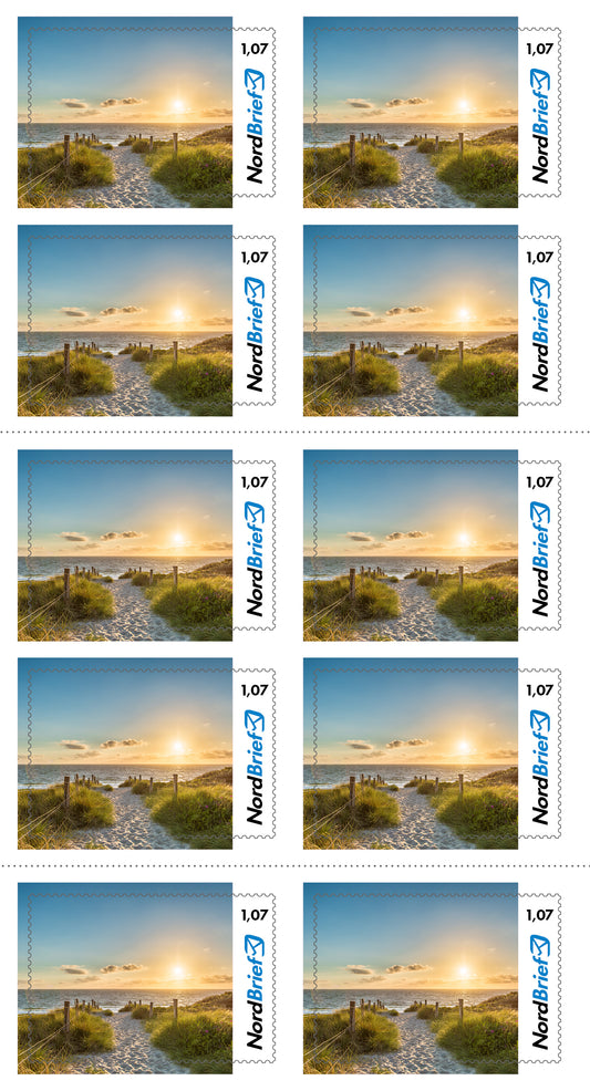 10er-Markenheft Kompaktbrief "Ostsee"